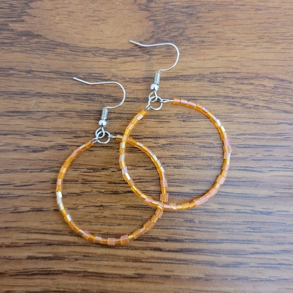 Orange earrings - Picture 4 of 6